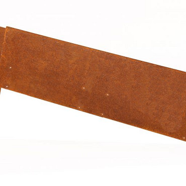 Kantopsluiting Single 10x300cm Corten (exclusief koppelspies + zelftappers)